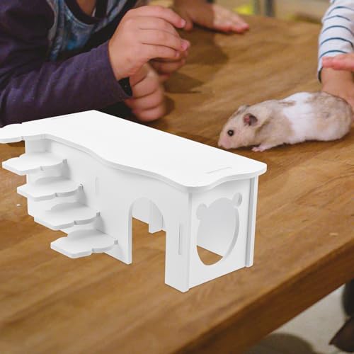 POPETPOP Plastic Hamster Hideout Rat Ladder House Guinea Pig House Guinea Pig Rest House Bird Toys
