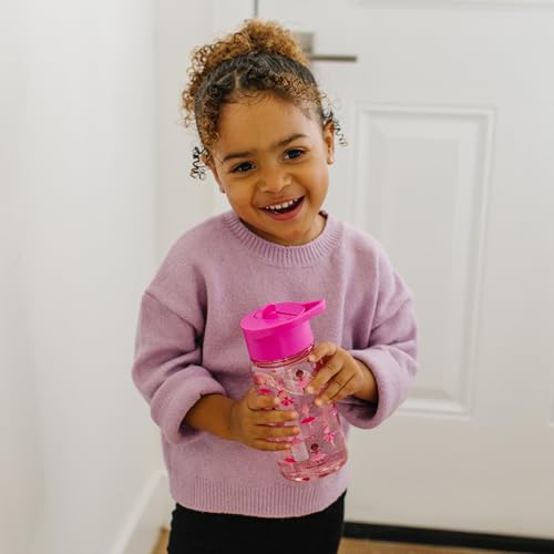 Wildkin 16 oz Kids Tritan Water Bottle with Leakproof Straw Lid, Ballerina | Lightweight Tritan, dishwasher safe, straw lid helps prevent leaks when closed, easy for little hands, ages 3+ - color: Ballerina, size: 16 Ounces