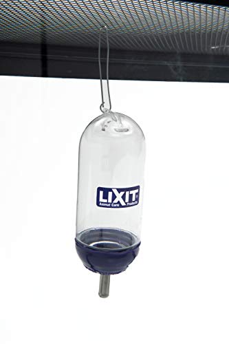 Lixit® Bell Style Aquarium Cage Climbing Resistant Water Bottles for Rats, Hamsters Gerbils, Mice and Other Small Animals (5 Ounce) - size: 5 Ounce