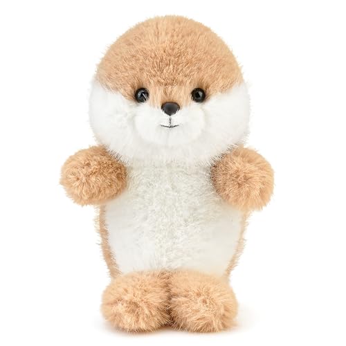 Cute Seal Stuffed Animal Plushie Soft Plush Gift for Kids 8” | Palm-Sized Otter Plush Toy, Desk Decor, Birthday Christmas Valentine’s Day Gift for Girls Boys Girlfriend Boyfriend - color: Seal