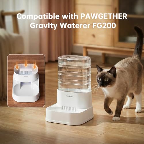PAWGETHER® 6Pack Filters for PAWGETHER Gravity Pet Water Dispenser Cat Waterer Filter Keep Water Fresh and Clean - color: Waterer Filters