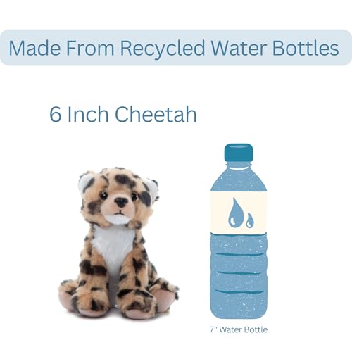 The Petting Zoo Cheetah Stuffed Animal Plushie, Gifts for Kids, Wild Onez Babiez Zoo Animals, Cheetah Plush Toy 6 inches - color: Cheetah