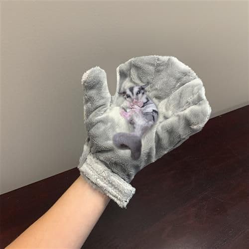 Exotic Nutrition Calming Glove (2 Pack) - Comfy Bonding Mitt for Sugar Gliders, Hedgehogs, Rats, Hamsters, & Other Small Pets - size: 2 Pack