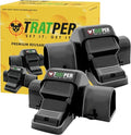 TRATPER Rat and Chipmunk Traps. Prevents Accidental Triggering with Dual Tunneled Design. Covered Snap Traps for Humane Kill, Reusable, Pest Control for Rats, Indoor & Outdoor Use. 2 Pack - size: 2 Pack