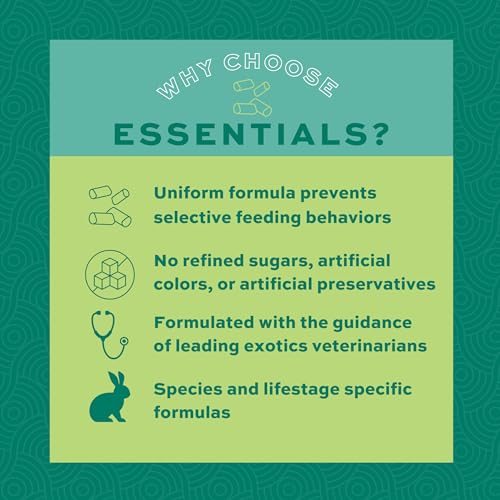 Oxbow Essentials Adult Rabbit Food, Timothy Hay Rabbit Pellets, USA, 5 lb - size: 5 Pound (Pack of 1)