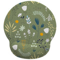 Green Flowers Mouse Pad with Gel Wrist Support, Smooth Surface Ergonomic Mouse pad, Non-Slip Pain Relief Desk Mat for Gaming, Work & Office Desktop 6 - color: Flowers 6
