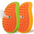 Cat Steam Brush, 3 in 1 Pet Steamy Brush, Silicone Grooming Comb with Steam, Pet Hair Remover Misting Comb for Indoor Cats Dogs(Mango Yellow/Green) - color: Mango Yellow/Green