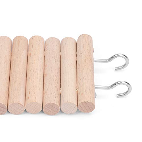 Niteangel Hamster Suspension Bridge Toy: 25.6" x 3" Flexible & Bendable | Enhances Coordination & Balance Long Climbing Wooden Ladder for Hamsters Mice Gerbils Sugar Glider Rat and Other Small Animal - size: 25.6L x 3W