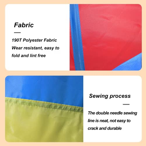 Kids Play Tunnel Tent for Toddlers, Colorful Pop Up Crawl Tunnel Toy Tent for Baby Infant Children or Dog Cat Pets, Indoor & Outdoor Toys for Boy and Girl Backyard Playset - style: Red Yellow Blue