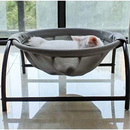 Cat Bed Dedicated Replacement Net Cover Soft Breathable (Gray) | Cat Supplies Pet Supplies Whole Wash Stable & Breathable Easy Assembly Indoors Outdoors, 16.9 in x 16.9 in x 9.5 in - color: Grey, size: 16.9"L x 16.9"W (Cloth Cover Replacement)