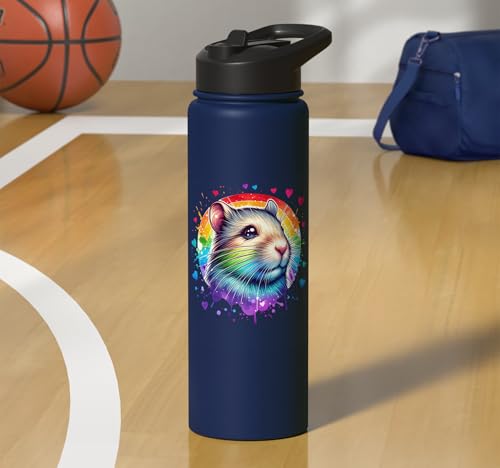 Degu Stainless Steel Insulated Water Bottle - color: Navy Blue
