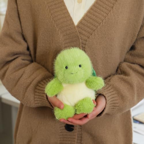 PEACH CAT Turtle Stuffed Animal Cute Plushies Small Plush Toys Gifts for Kids Green - style: Turtle