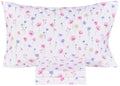 Scientific Sleep Flowers Dancing in The Wind Pink Boys Girls 100% Cotton 3 Pcs Twin Bed Sheet Set Kids Toddler Teen, Flat Sheet & Fitted Sheet & Pillowcase Kids Bedding Set (Flowers, Twin) - color: Flowers, size: Twin