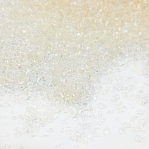 Crushed Glass Glitter, Broken Stones Shattered Glass Chips for Resin Art Crafts, Epoxy Resin Supplies, Geod Painting, DIY Art Projects, Jewelry Making, 2-4mm, 200g/7oz (Champagne) - color: Champagne
