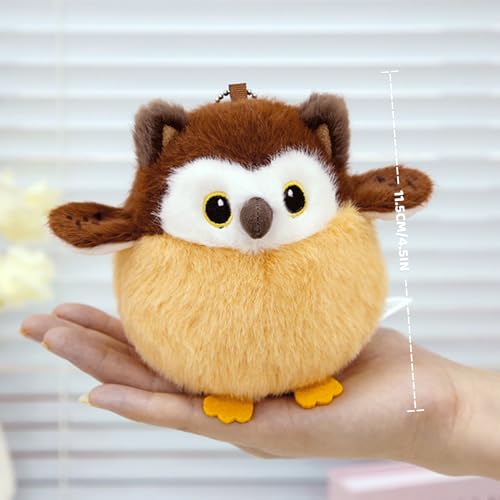 Cute Owls Plushies Bird Stuffed Animal Bag Pendant Little Owls Stuffed Plush Toy Christmas Birthday Valentine's Day Gift for Kids Girlfrends - color: Owl