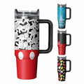 30oz Cartoon Mouse Tumbler with Handle and Straw Lid | Stainless Steel Insulated Tumbler, BPA FREE Travel Coffee Mug Cup for Car Cold and Hot - Birthday, Christmas Gift - color: Palm, size: 30 Ounces