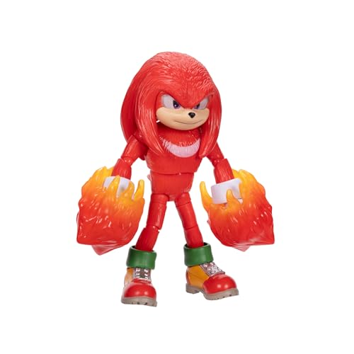 Sonic 3 The Hedgehog The Movie - 5" Knuckles Action Figure - Articulated Figure - Jakks Pacific - color: Knuckles