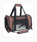 Soft Sided Carrier for Small Medium Cats Dogs,Removable Pad Collapsible Travel Pet Carrier Large Brown - color: Brown, size: 20.0"L x 13.0"W x 13.0"H