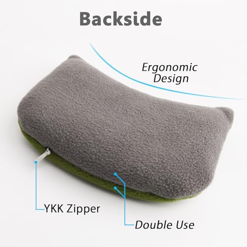 Large Mouse Wrist Rest Bean Bag, Ergonomic Mouse Support Pad Filled Ergo Beads for Computer, Laptop, PC Gaming (Green) - color: Green