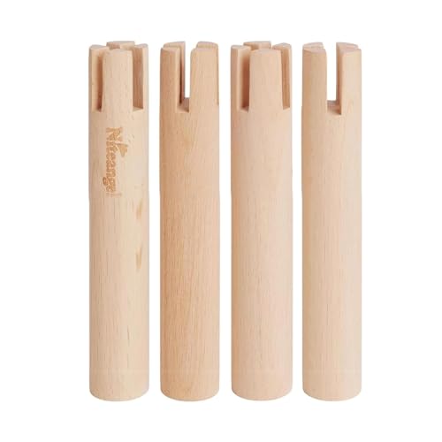 Niteangel Set of Beech Stilts for Elevating & Safely Setting Niteangel Multi-Chamber Series Maze House (Set of 4 Stilts (5.9'' H)) - size: Set of 4 Stilts (5.9'' H)