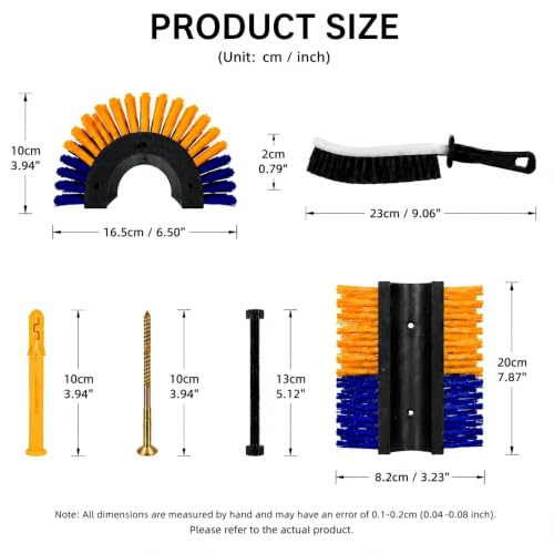 2PCS Livestock Itch Relief Scratching Brushes 20cm, Goat Brush Set for Grooming, Massage and Entertainment for Pigs, Goats, Sheep