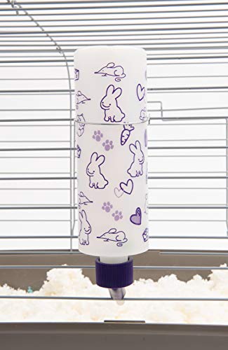 Lixit Weather Resistant Cage Water Bottles for Rabbits, Ferrets, Guinea Pigs Hamsters and Other Small Animals. (16-Ounce) - color: Frosted All Weather, size: 16 Ounce