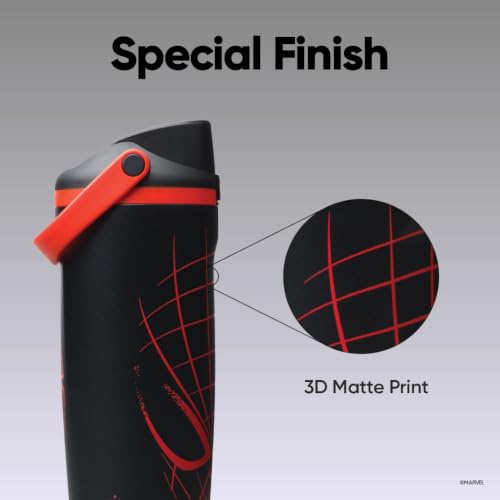 Owala Spider-Man FreeSip Sway Stainless Steel Water Bottle 30 oz - color: Night Watch