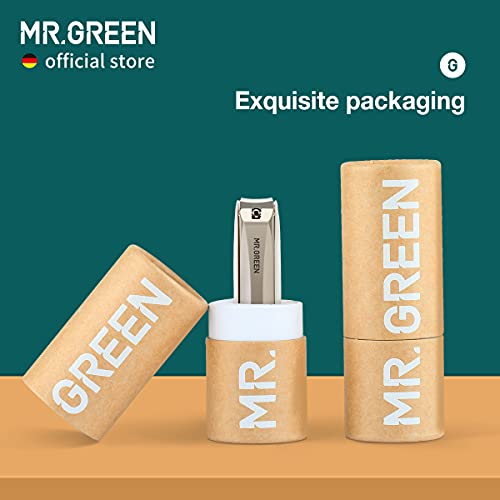 MR.GREEN Nail Clippers Anti Splash Fingernail Cutter Stainless Steel Manicure Tools Nail Scissors Detachable Design Nail Trimmer (Medium) - size: Medium without Nano Glass File