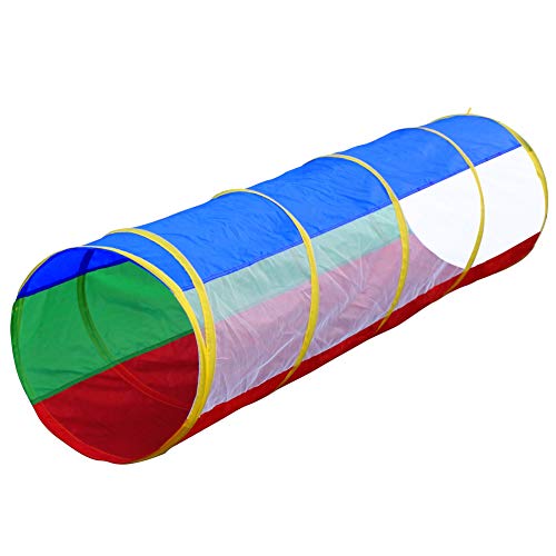 6ft Crawl Through Play Tunnel Toy, Pop up Tunnel for Kids Toddlers Dogs Babies Infants & Children Gift Indoor & Outdoor Action Toy Tunnel - size: 6 Foot