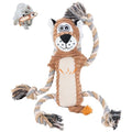 Squeaky Dog Toys Interactive Durable Rope-Infused Lion Shape Puppy Chew Toys for Small, Medium and Big Dogs - style: Lion Shape