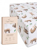 Copper Pearl Premium Knit Crib Sheets: Breathable and Soft, Fitted for Standard Mattresses, Perfect for Baby Registry or Shower Gift, Noah - color: Noah