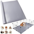 Washable Guinea Pig Bedding Cage Liner Waterproof Rabbit Bedding, Easily Cut to Suit Cage and Reusable Pads for Guinea Pigs, Rabbits, Hamsters, Gerbils, and Chinchillas,18"×79" 1pcs, Grey Mat - color: 1 PCS Grey 18"×79"