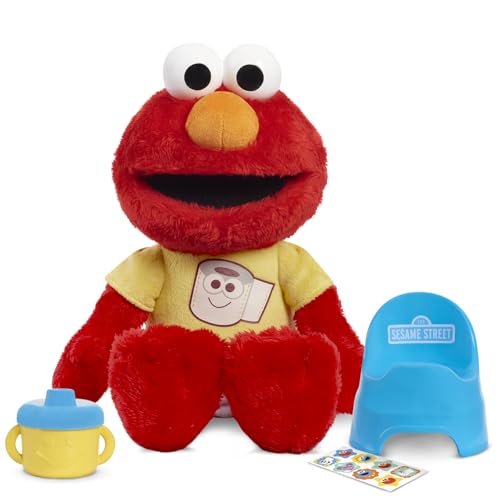 Sesame Street Potty Time Elmo 12-Inch Sustainable Plush Stuffed Animal