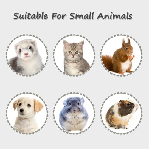 LOS ANDES 16.9oz Small Animal Water Bottle for Cage,Crate, Top Fill Water Dispenser for Guinea Pigs/Bunnies/Ferrets/Squirrel/Hedgehog/Hmaster, BPA Free, Updated Mouth, Blue - color: Blue