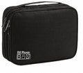 Electronic Organizer Travel Essentials Case, Waterproof Double Layer Cable Storage Pouch Bag for Charger, USB Cords, Power Bank, Phone Mouse SD Card Earphone Camera, Tablet (Up to 11 inch)