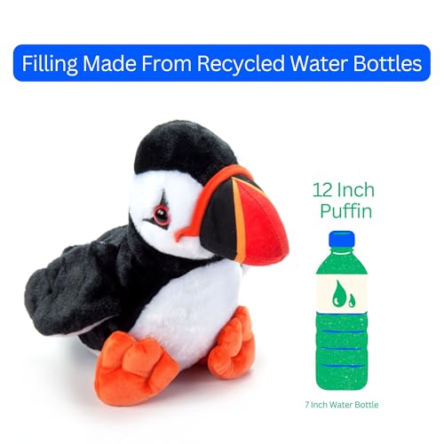 The Petting Zoo Puffin Stuffed Animal Plushie, Gifts for Kids, Wild Onez Babiez Sealife Animals, Puffin Plush Toy 6 Inches - color: Puffin