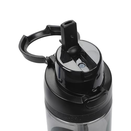 Bioworld Mickey Mouse Classic Mickey Face Black 24 Oz Plastic Water Bottle With Dual Spout Lid - color: Mickey Mouse Classic Mickey Face
