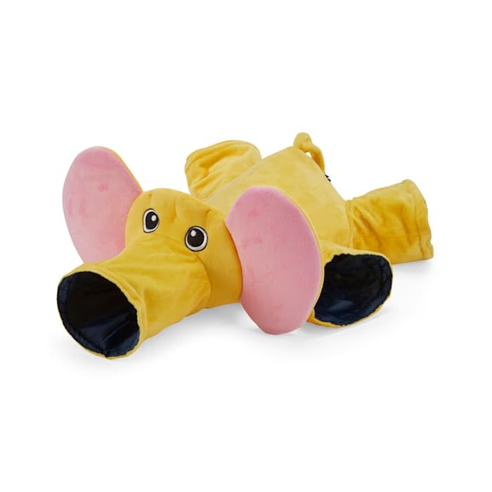 EveryYay by Petco Romp This Way Elephant Ferret Tunnel & Cuddle Blanket 23.6" L X 17.7" W