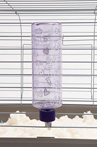 Lixit Standard Cage Water Bottles for Rabbits, Ferrets, Guinea Pigs, Hamsters, Rats, Mice and Other Small Animal's (16 Ounce, Clear) - color: Clear, size: 16 Ounce