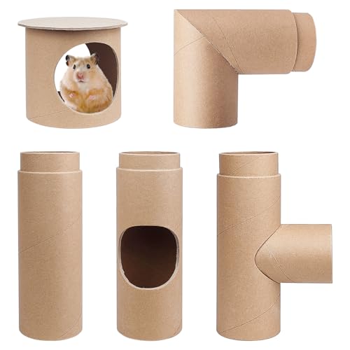 Hamster Tunnels,Hamster Tubes, Composable DIY and Build Hamsters Tunnels, Small Animals Exercise Toys, Tunnel for Mouse Gerbils Mice, Hamsters Gifts