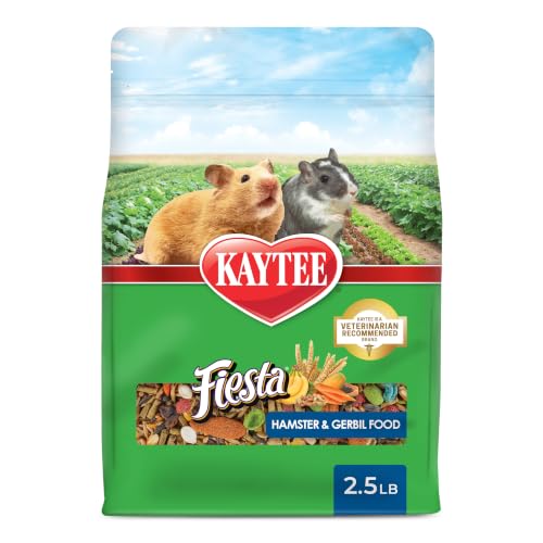 Kaytee Fiesta Mouse & Rat Food, Nutritious and Fun Blend, Supports Dental Health and Digestion, 2 pounds - size: 2 Pound (Pack of 1)