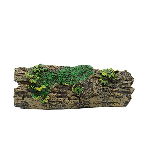 JIH Aquarium Decorations Resin Hollow Tree Trunk Ornament | Bettas House Cave, Wood House Decor for Fish Tank, HS-SP207