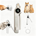 2-in-1 Dogs Cats Nail Electric Clipper & Grinder Quiet, Pet Nail Trimmers | Electric Nail Clippers with Light for Large Medium Small Dog & Cat, 3 Speed Grinder Nail Clipping Safety Guard Rechargeable