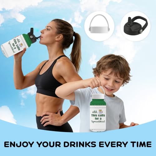 25oz Accounting Water Bottle with Straw Lid & Direct-drink Lid - Accounting Stainless Steel Water Bottles, BPA-free Leakproof Sports Waters Bottle for School Travel, Gifts Cup for Accountant - color: Accounting