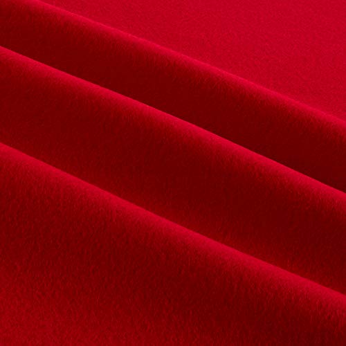 Polar Fleece Solid Red, Fabric by the Yard - color: Red, size: Yard