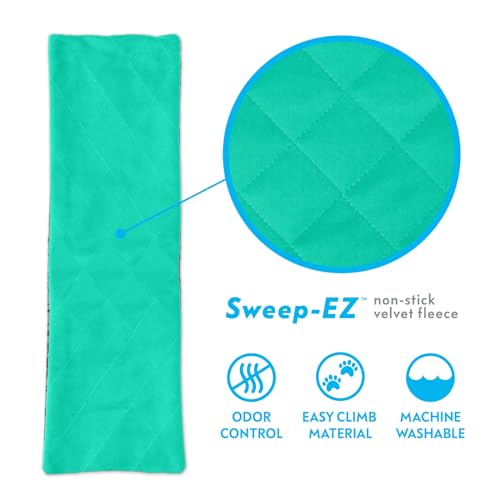 Paw Inspired Fitted Fleece Ramp Cover for Critter Nation Cage, Green | Ladder Liner for Ferret Nation/Critter Nation Cage, For Ferrets, Rats, Chinchillas, Hedgehogs, Small Animals, Pets - color: Green, size: Ramp Cover