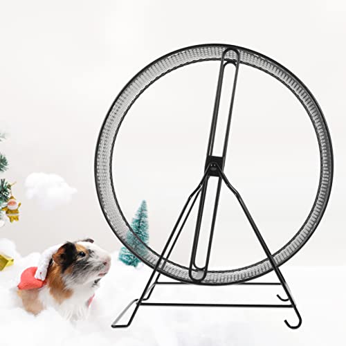 Hamster Cages Hamster Running Exercise Wheel- Silent Guinea Pig Exercise Wheel with Rack Small Animals Running Wheel Toys for Hamsters, Hedgehogs, Rats Hamster Cage - size: 21X15X23CM