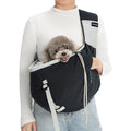 Dog Sling Carrier & Pet Pouch for Small to Medium Dogs, Cats – Hands-Free Body Carrier, Adjustable Backpack-Style Sling for Walking, Travel & Hiking - color: Black