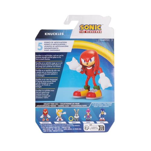Sonic The Hedgehog 2.5" Best of Modern Sonic Action Figures, Includes Sonic, Shadow, Tails, and Knuckles