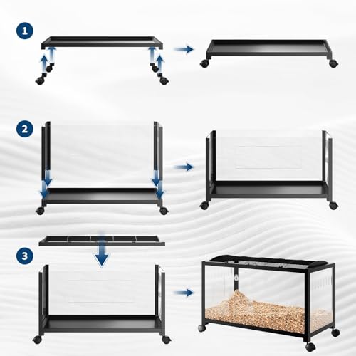 Hamster Cage,Metal Large Rat Cage Stackable with Top Access,Ventilated Pet Mouse Cages with Front Door,Portable Hamster House for Rats, Guinea Pigs,38x18.5x20.5in - color: black